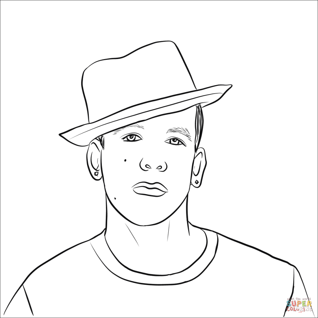 1024x1024 Daddy Yankee Coloring Pages