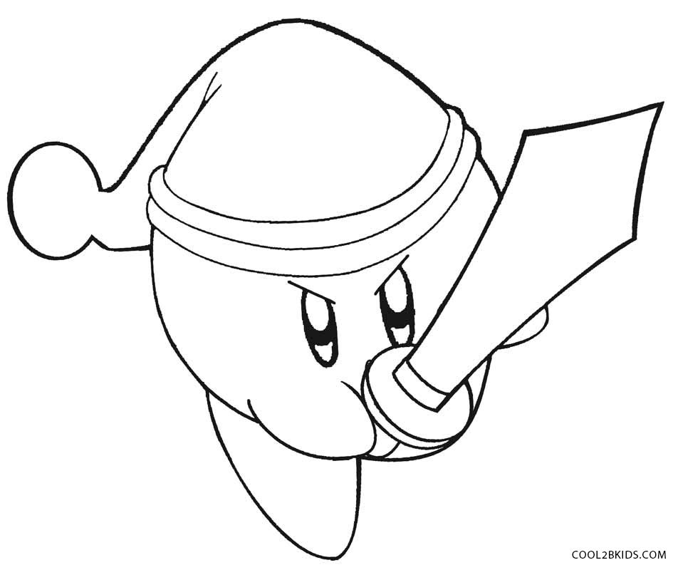 952x800 Kirby Coloring Pages