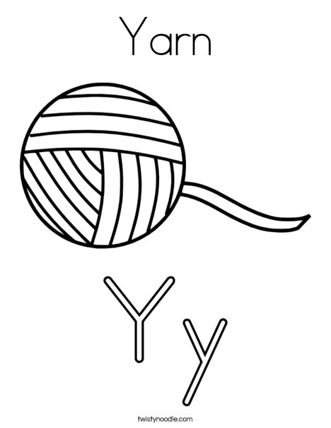 468x605 Yarn Coloring Page