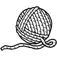 200x200 Ball Of Yarn Coloring Pages Surfnetkids