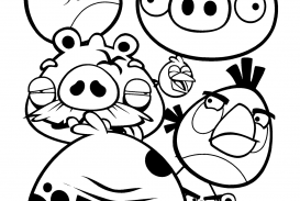 Angry Birds Coloring Book Chuck The Yellow Bird Page Pages Free 273x183 Angry Birds Coloring Book Chuck The Yellow Bird Page Pages Free