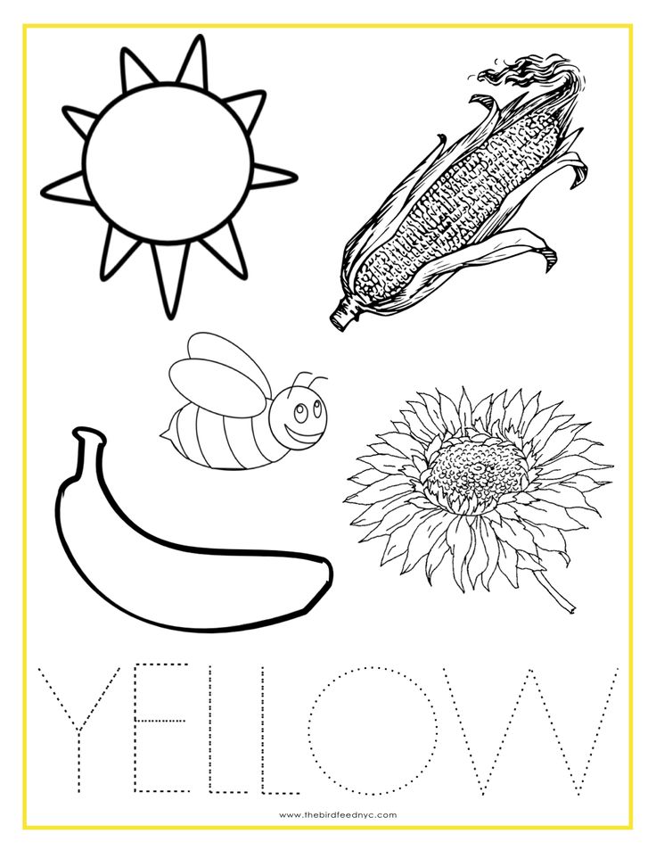 Yellow Coloring Pages