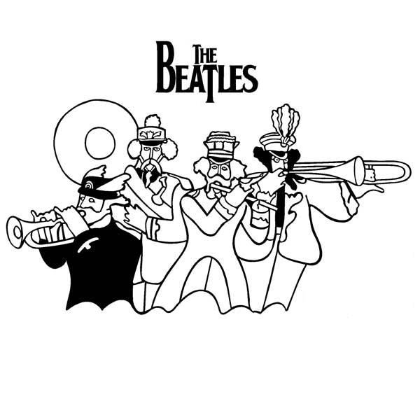 The Beatles Musical Yellow Submarine Coloring Pages Batch Coloring 600x600 The Beatles Musical Yellow Submarine Coloring Pages Batch Coloring