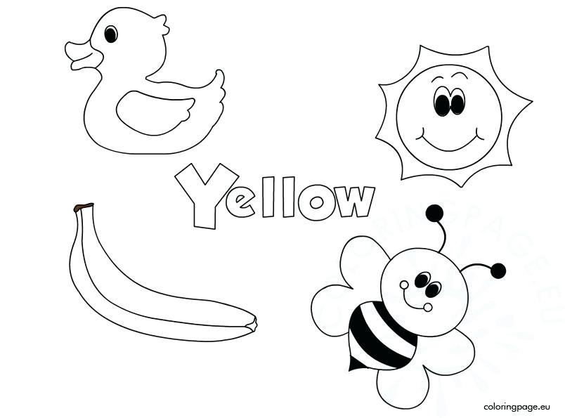 804x595 Yellow Coloring Page Coloring Book Coloring Page By Babe