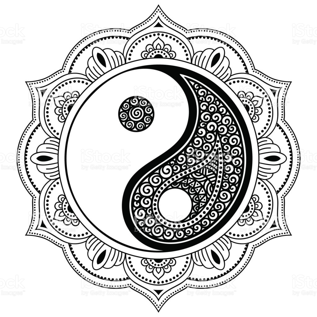1024x1024 Yin Yang Coloring Pages