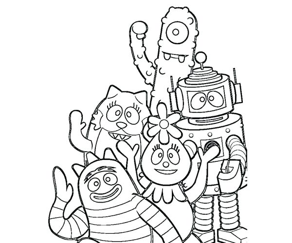 600x500 Yo Say Goodbye Coloring Page Coloring Sun Yo Say Goodbye Coloring