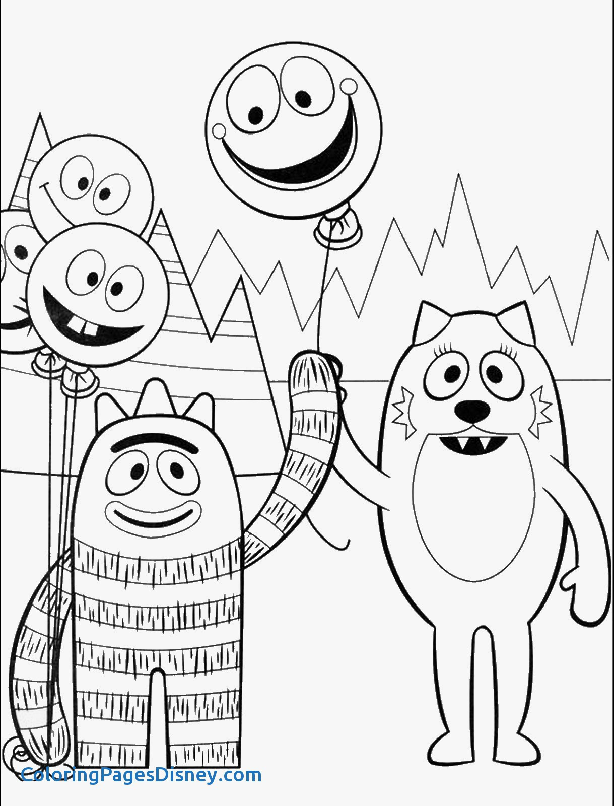 1219x1600 Coloring Pages Yo Gabba Gabba Inspirational Coloring Pages Yo