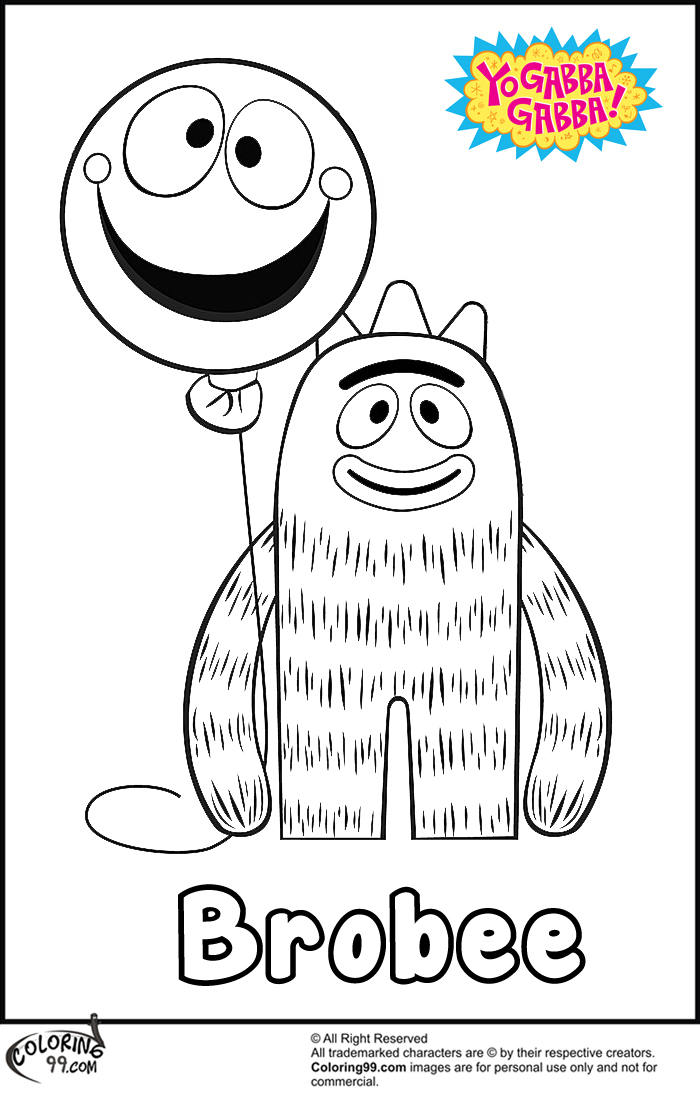 Yo Gabba Gabba Coloring Pages
