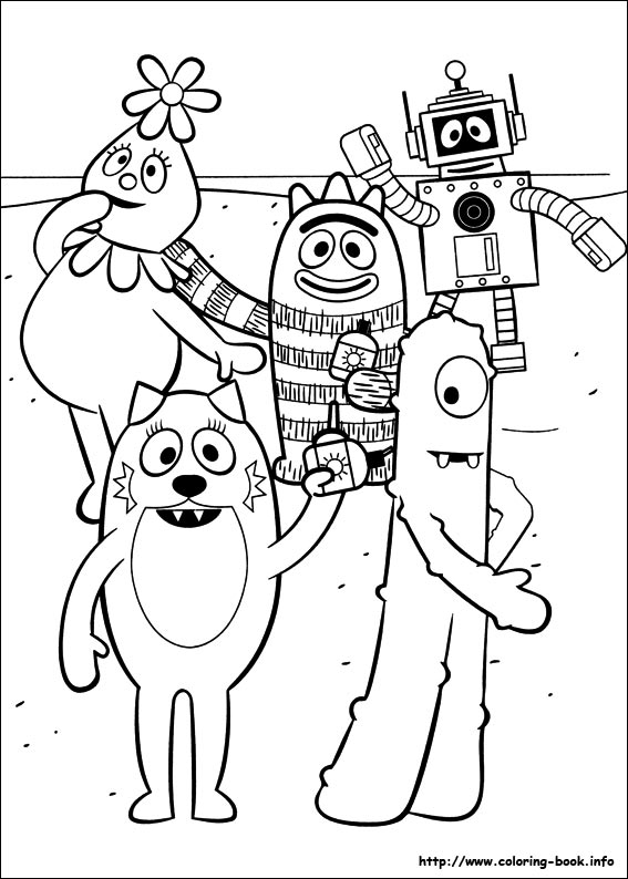 567x794 Yo Gabba Gabba! Coloring Picture