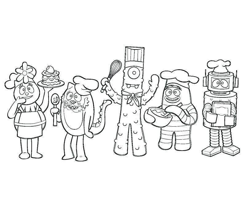 800x667 Yo Gabba Gabba Coloring Page Yo Coloring Book Printable Yo
