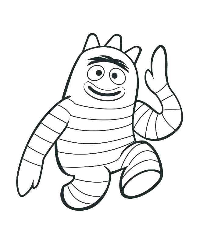 656x807 Yo Gabba Gabba Coloring Pages Yo Coloring Book And Yo Coloring