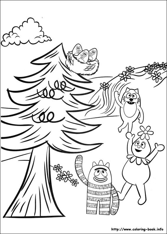 Yo Gabba Gabba! Coloring Picture Darling Daughter 1 567x794 Yo Gabba Gabba! Coloring Picture Darling Daughter 1
