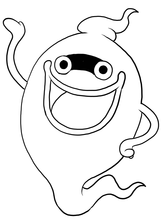 Whisper From Yo Kai Watch Coloring Pages 519x709 Whisper From Yo Kai Watch Coloring Pages