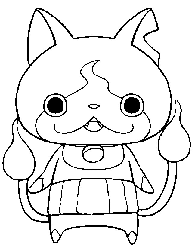 Coloring Page Yo Kai Watch Jibanyan 1 648x825 Coloring Page Yo Kai Watch Jibanyan 1