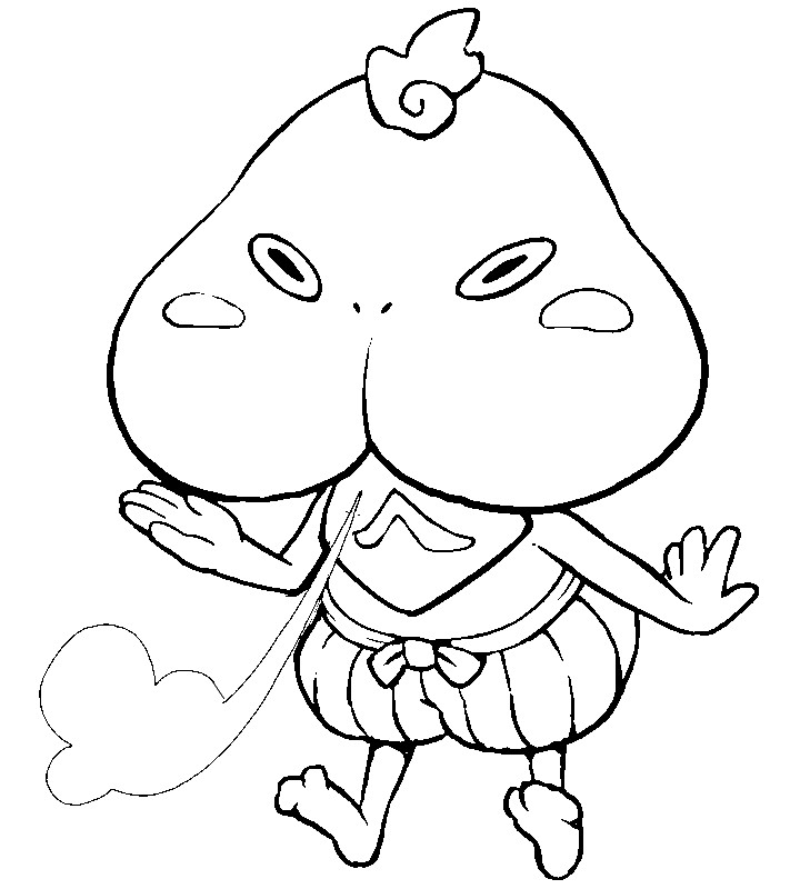 Coloring Page Yo Kai Watch 5 711x800 Coloring Page Yo Kai Watch 5