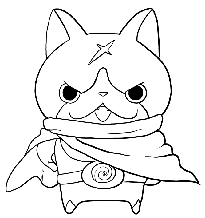Hovernyan From Yo Kai Watch Coloring Pages 667x709 Hovernyan From Yo Kai Watch Coloring Pages