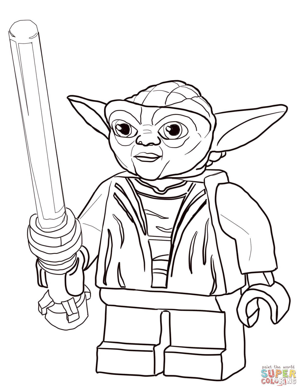 1238x1600 Lego Star Wars Master Yoda Coloring Page Free Printable Colouring