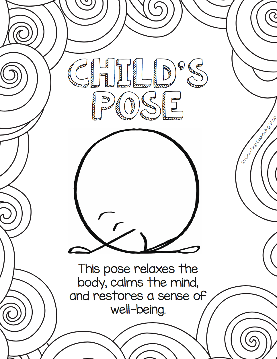Yoga For Kids Mindful Coloring Pages 966x1250 Yoga For Kids Mindful Coloring Pages