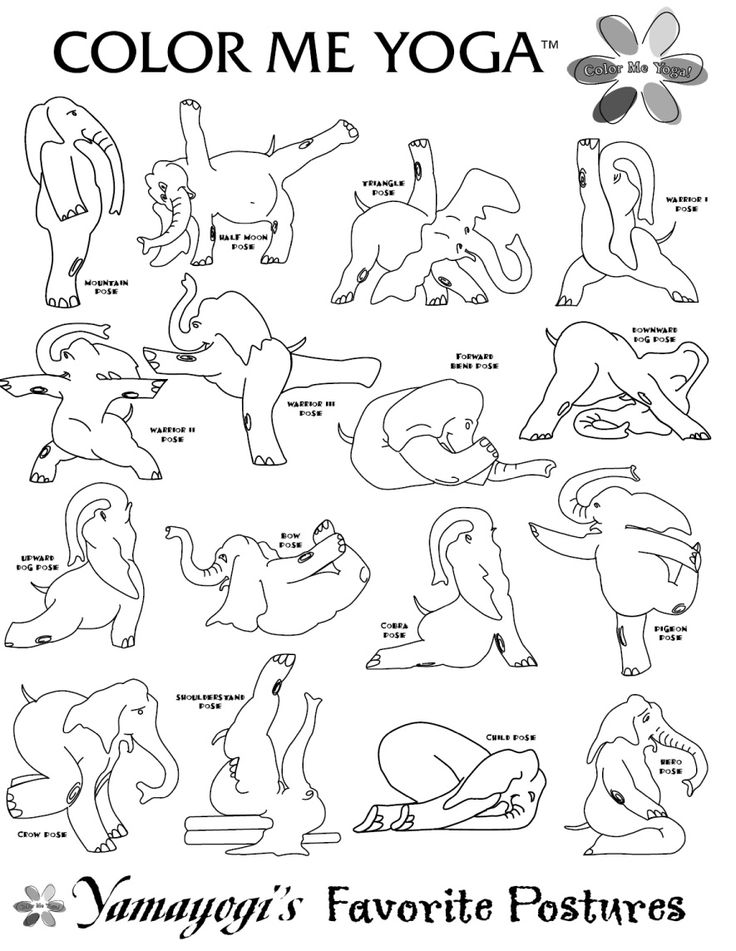 736x951 Not Quite A Craft, But The Kids Would Dig The Elephant Doing Yoga