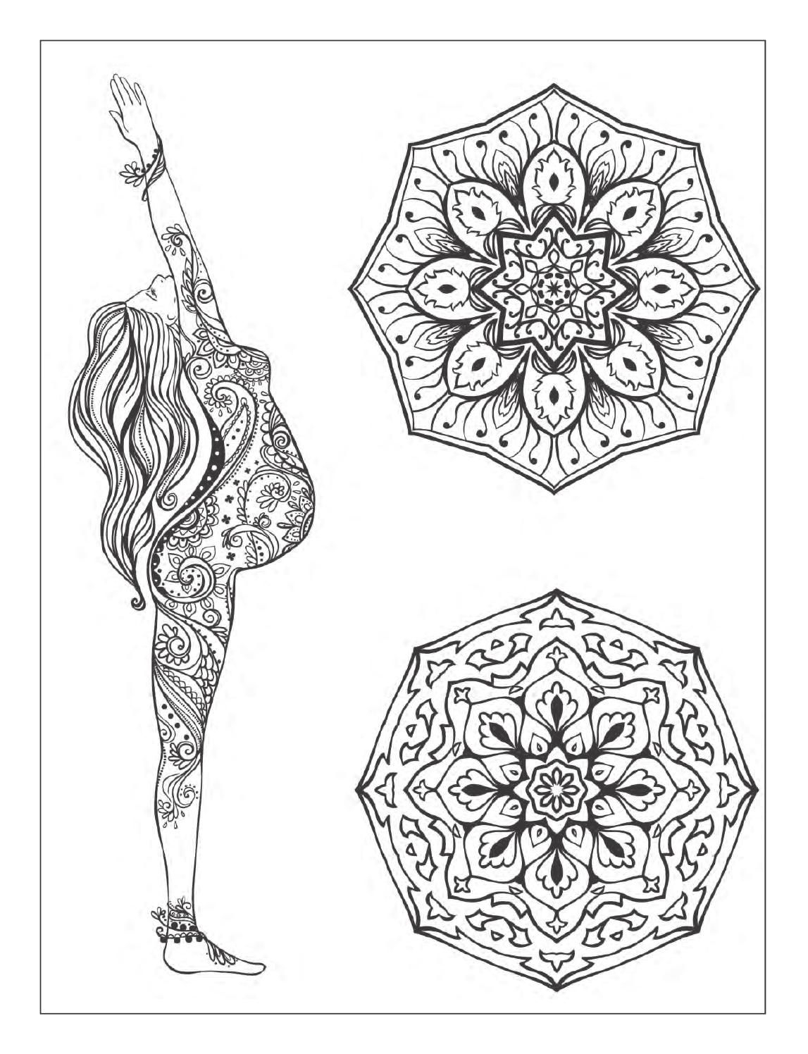 1147x1496 Awesome Yoga And Meditation Coloring Book For Adults With Yoga
