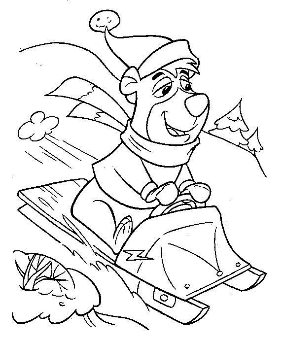 576x690 Yogi Bear Coloring Pages 8