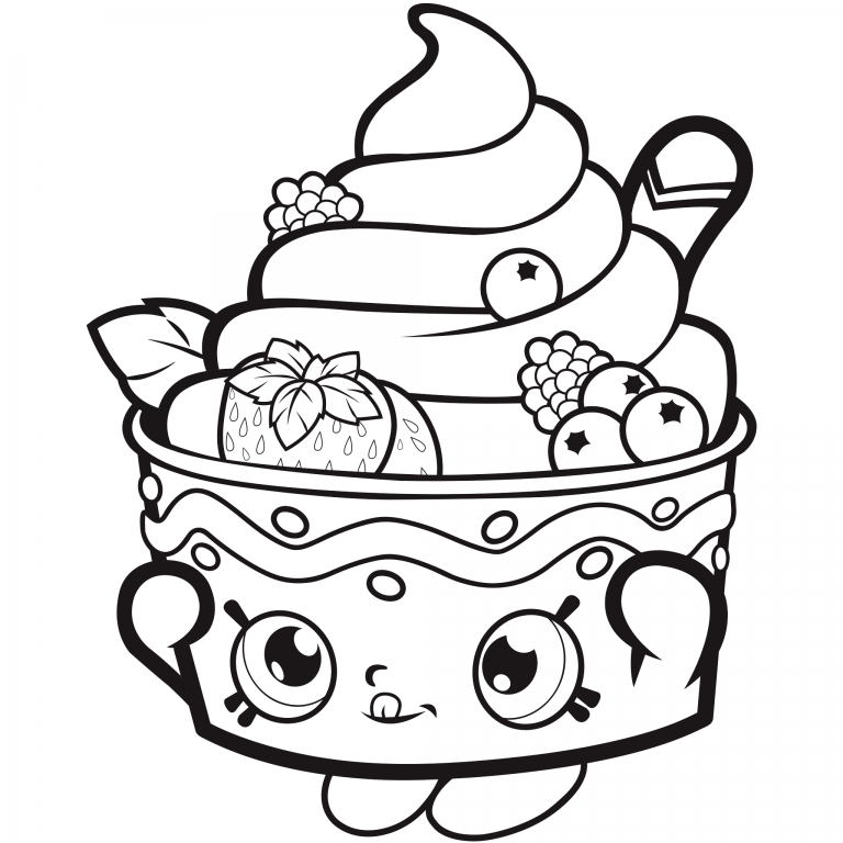Frozen Yogurt Coloring Pages Ice Cream Sundae Free Coloring Page 768x768 Frozen Yogurt Coloring Pages Ice Cream Sundae Free Coloring Page