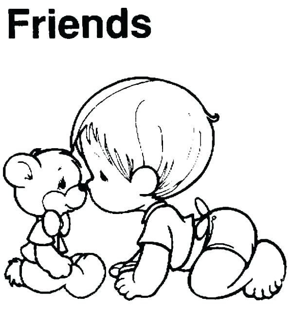 600x679 Friendship Coloring Page Friendship Coloring Page Hello Kitty