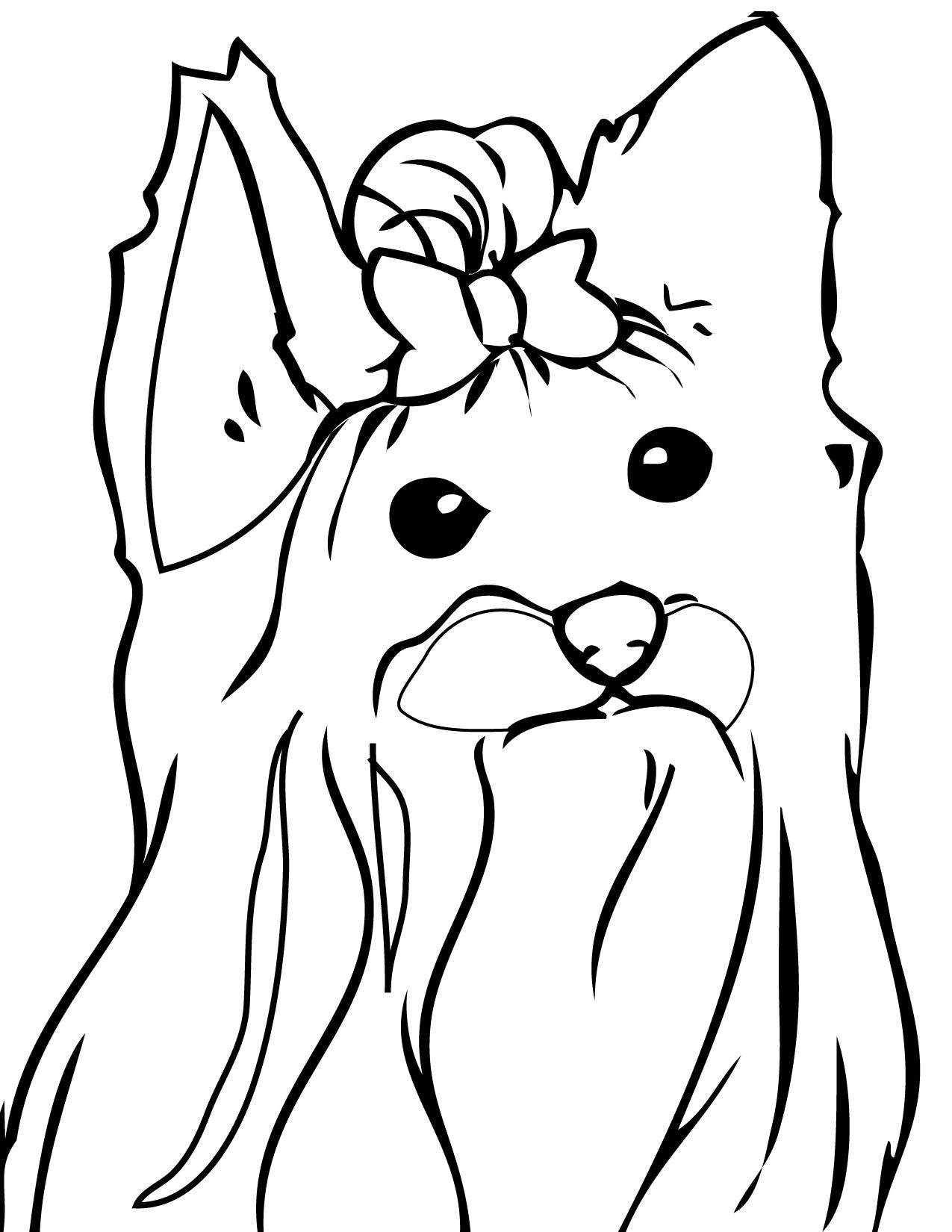 1275x1650 Print This Page Dogs Coloring Pages Coloring Pages Yorkie Shih Tzu