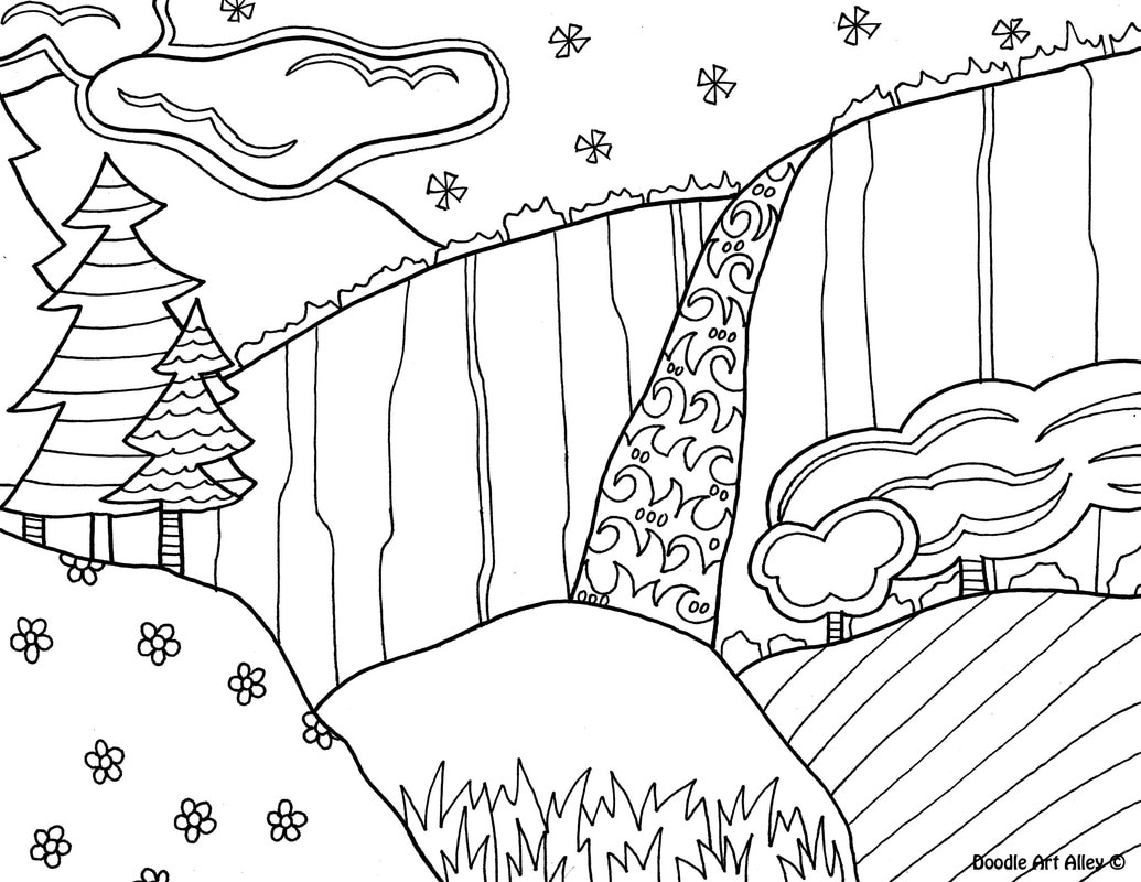 1035x800 National Parks Coloring Pages