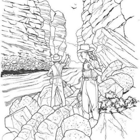 450x450 Yosemite Rocks Colouring Pages National Parks Coloring Pages