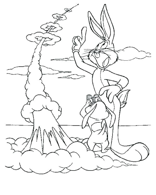 600x749 Yosemite Sam Coloring Pages Coloring Pages Bugs Bunny Say Goodbye