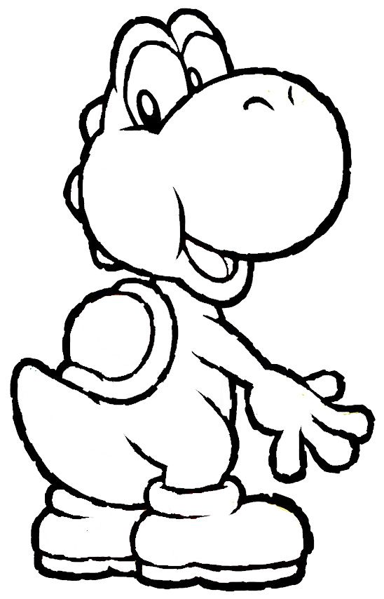 548x854 Yoshi Coloring Pages Coloring Pages Yoshi, Cricut