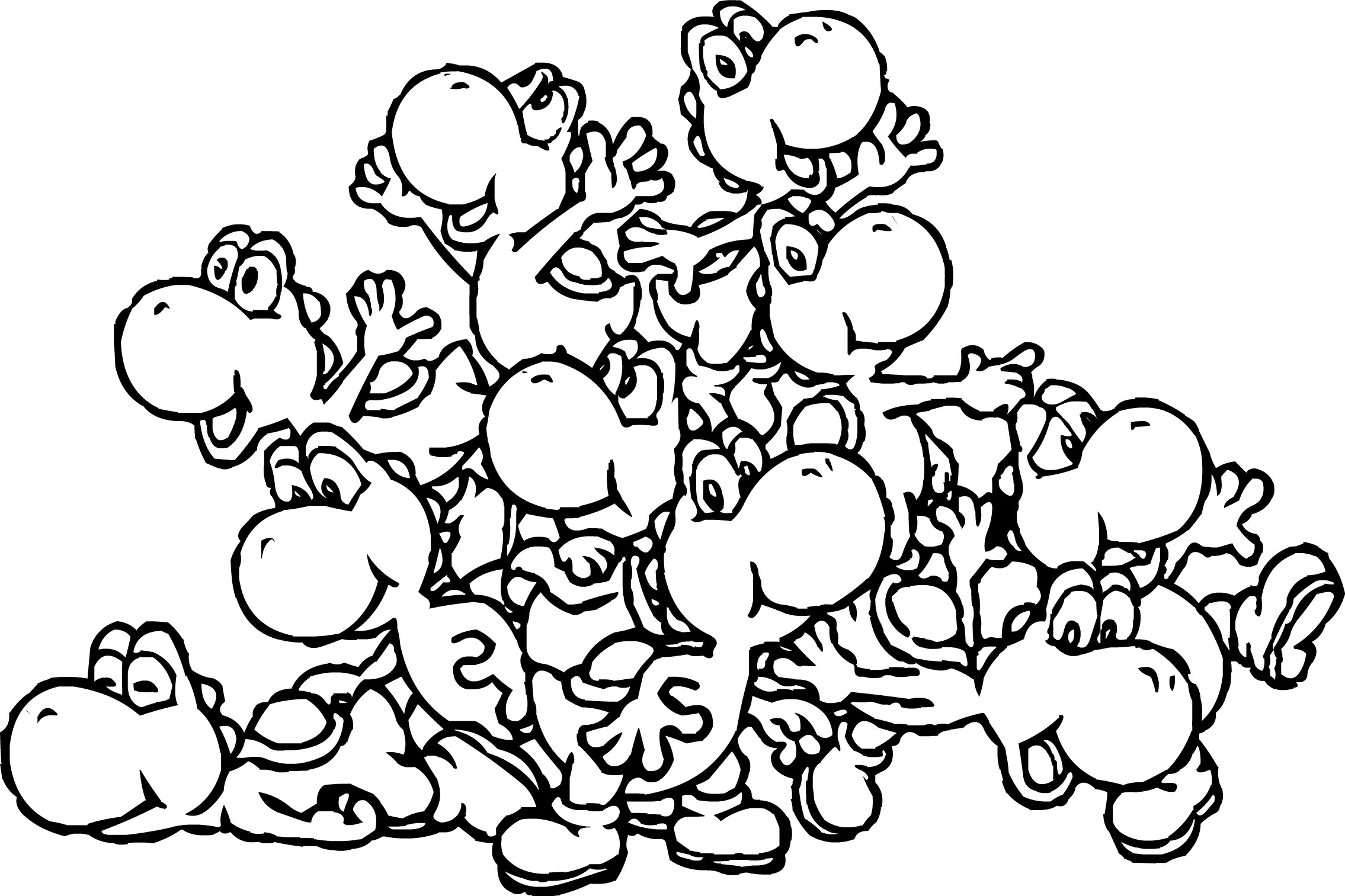2270x1513 Innovative Mario And Yoshi Coloring Pages To P