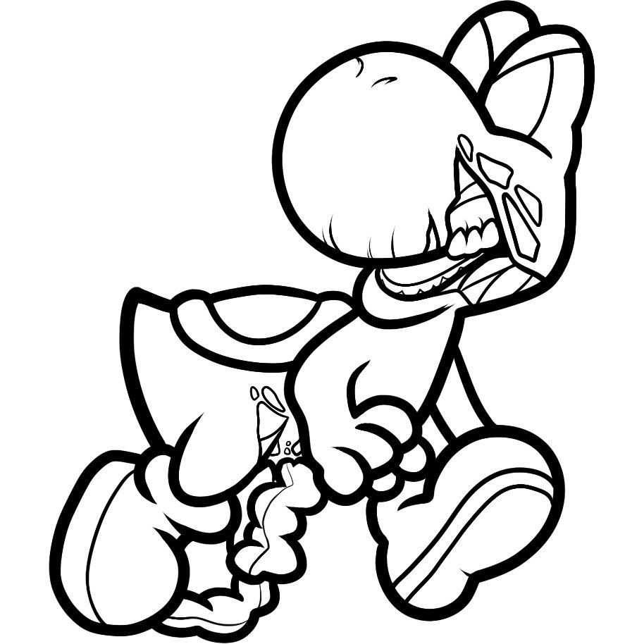 914x914 Super Mario Yoshi Coloring Pages Super Mario Yoshi Coloring