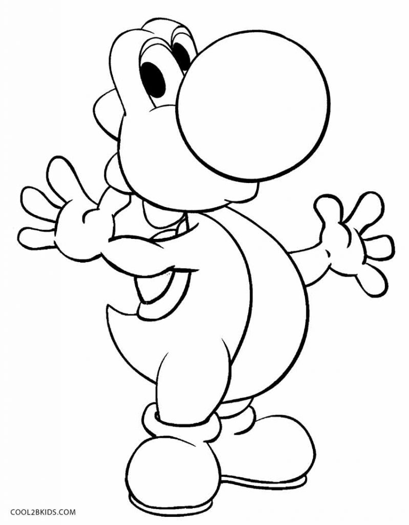 799x1024 Yoshi Coloring Pages