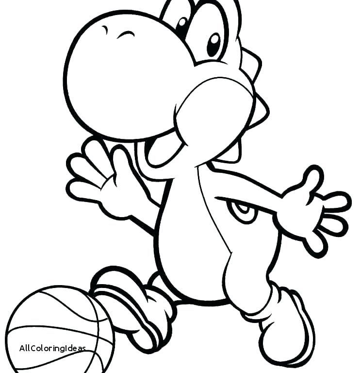 744x768 Yoshi Coloring Pages Printable Book To Print Pictures 9 Shining