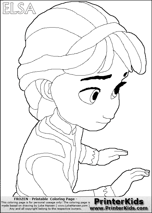 Frozen Elsa Coloring Pages 580x812 Frozen Elsa Coloring Pages