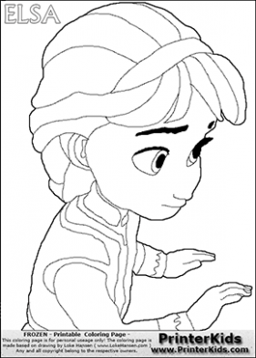 Young Elsa Coloring Pages at GetColorings.com | Free printable ...