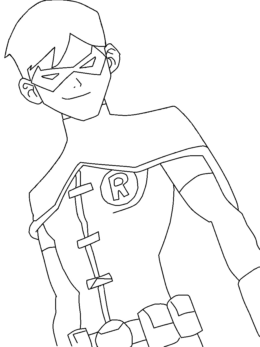 900x1200 Young justice nightwing drawings Young Justice Robin Coloring