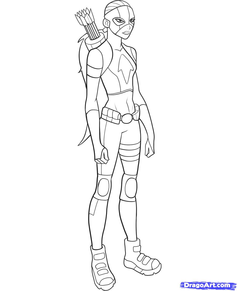 985x1206 Young Justice Artemis Coloring Pages