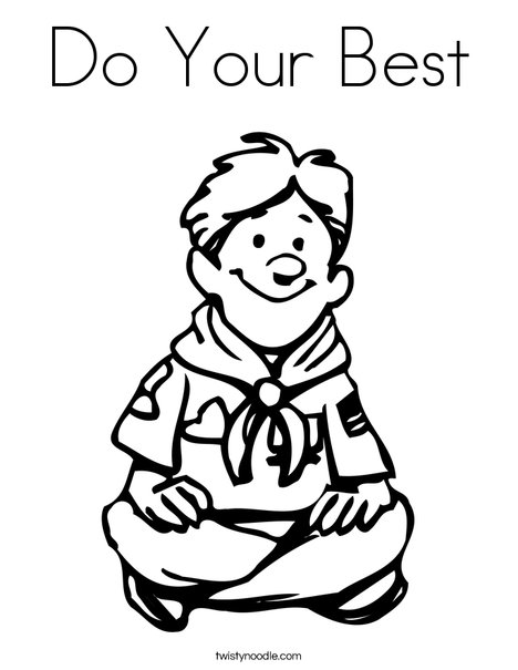 468x605 Do Your Best Coloring Page