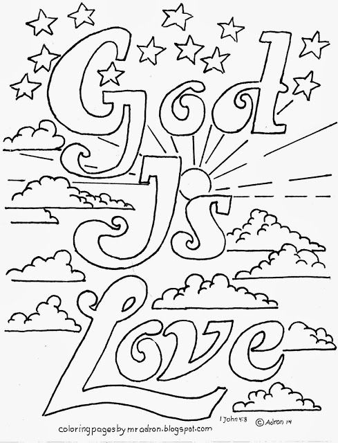489x640 Coloring Pages For Kids By Mr. Adron God Is Love Printable, Free