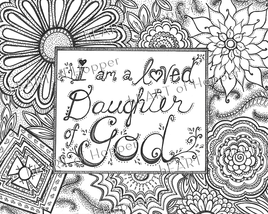 900x720 Daughter Of God Yw Coloring Page [Free Download] Hang A Ribbon