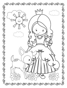 270x350 Youth Coloring Pages Princess By Positive Counseling Tpt