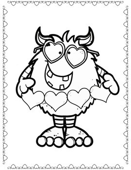 270x350 Youth Coloring Pages Valentine's Day By Positive Counseling Tpt