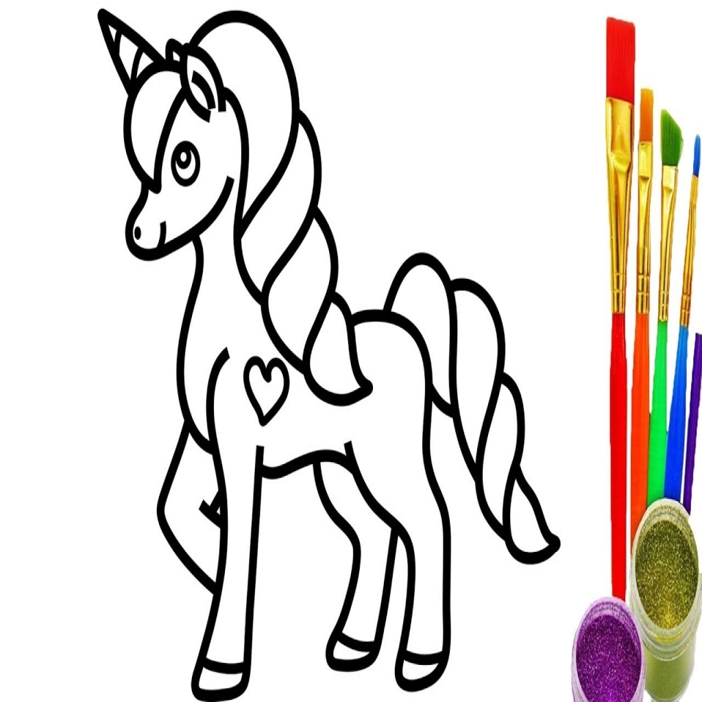 How To Draw Unicorn Coloring Pages Drawing Videos For Kids Youtube 1024x1024 How To Draw Unicorn Coloring Pages Drawing Videos For Kids Youtube
