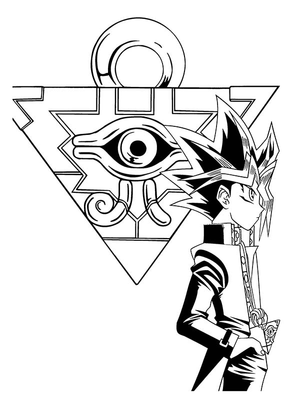 600x809 The Millenium Puzzle Yu Gi Oh Coloring Page