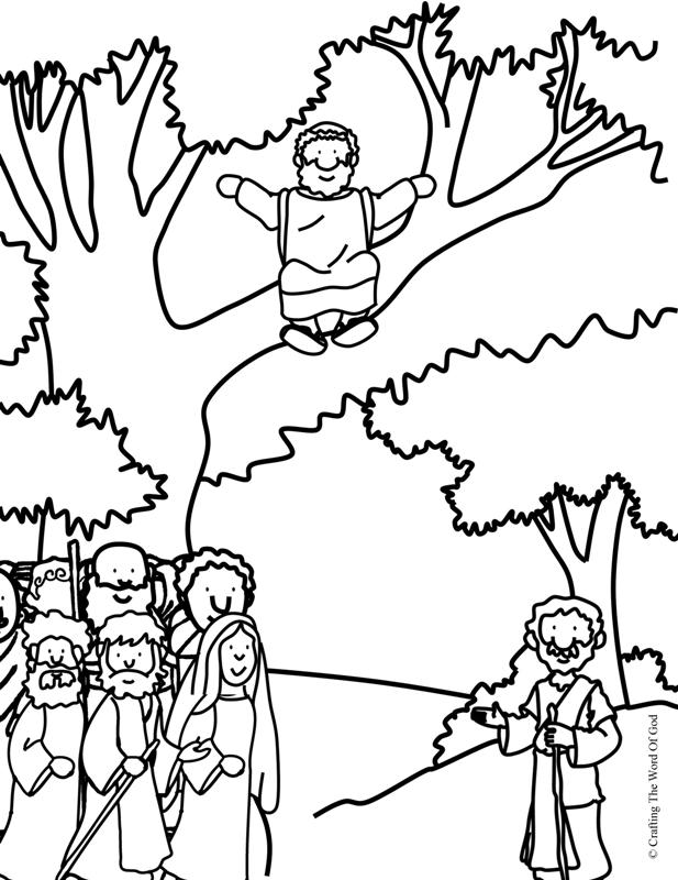 Zacchaeus Coloring Page 1 617x800 Zacchaeus Coloring Page 1