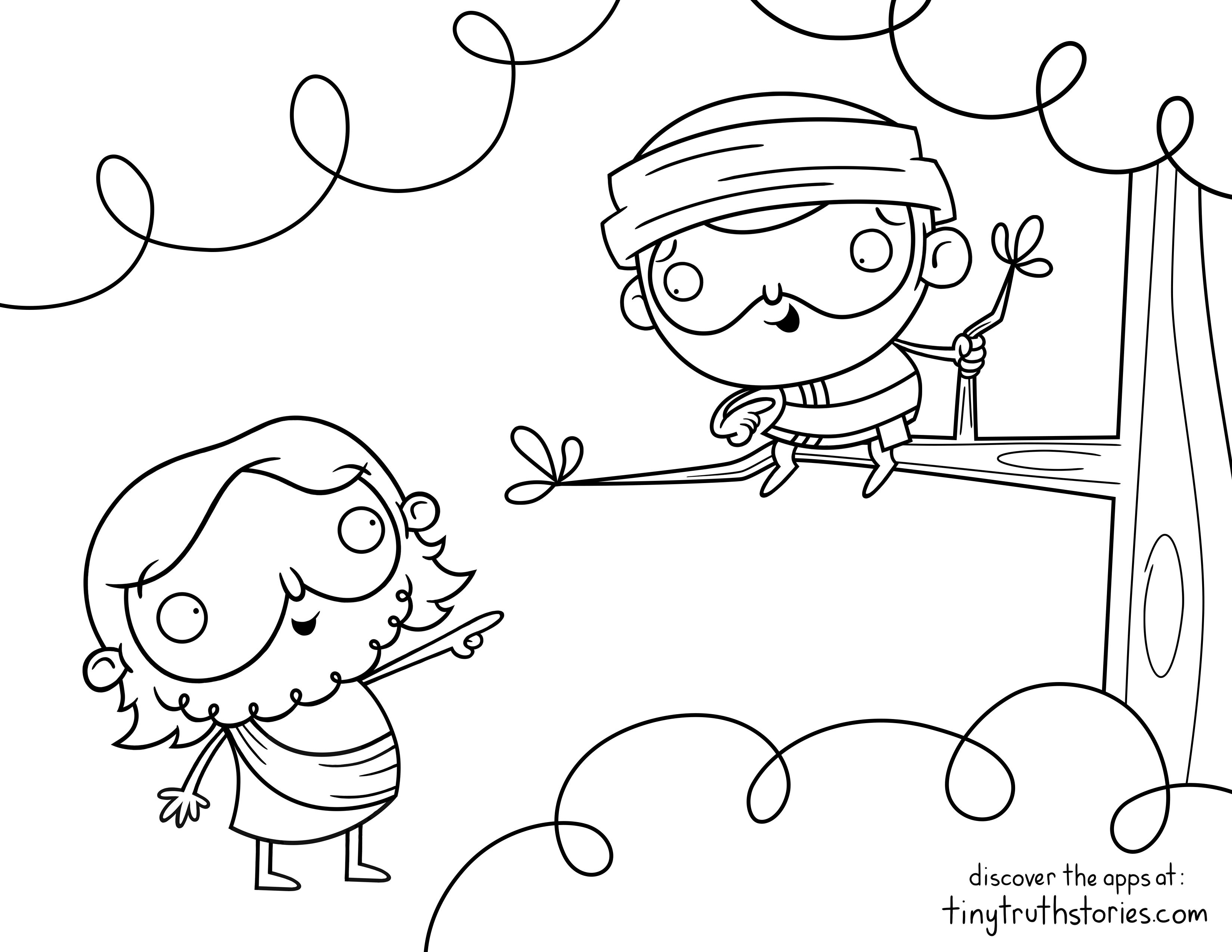 Colouring Page Jesus And Zacchaeus Ideas For Children's Church 3300x2550 Colouring Page Jesus And Zacchaeus Ideas For Children's Church
