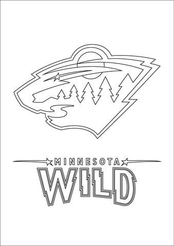 339x480 Minnesota Wild Logo Coloring Page Hockey Minnesota